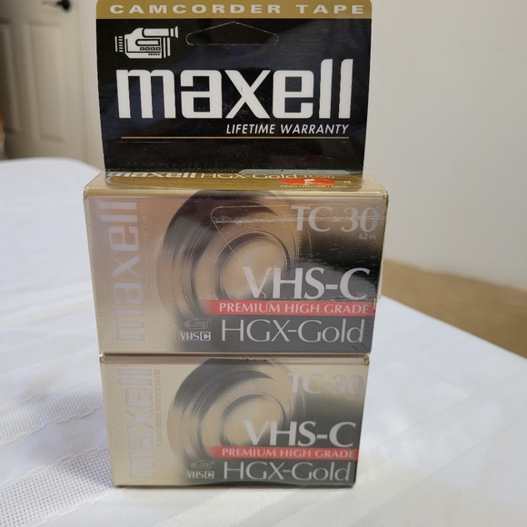 MAXELL HGX Gold  TC-30 Package of 2 Camcorder Tape - Picture 1 of 3